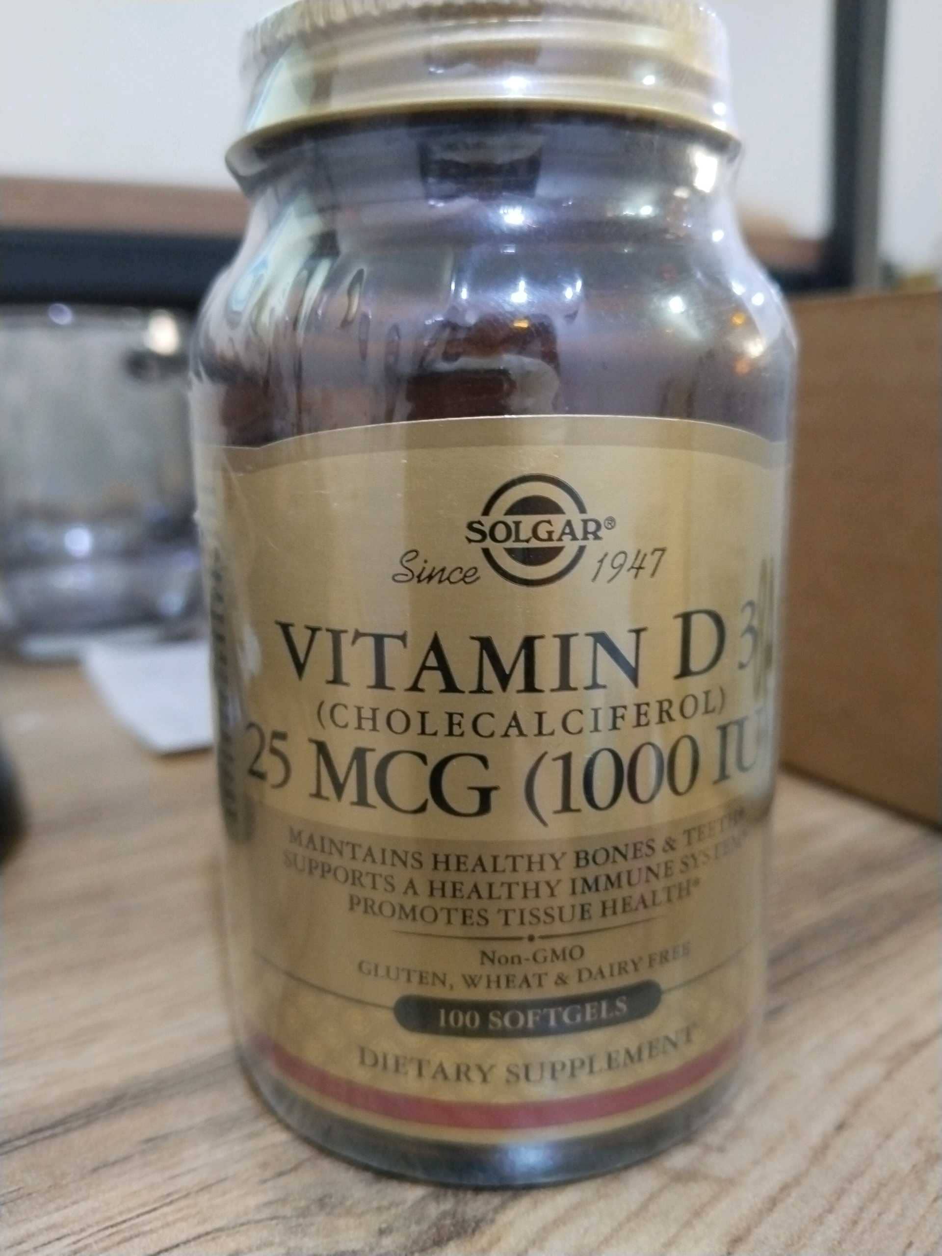 Solgar, Vitamin D3, 25 mcg (1,000 IU) 1