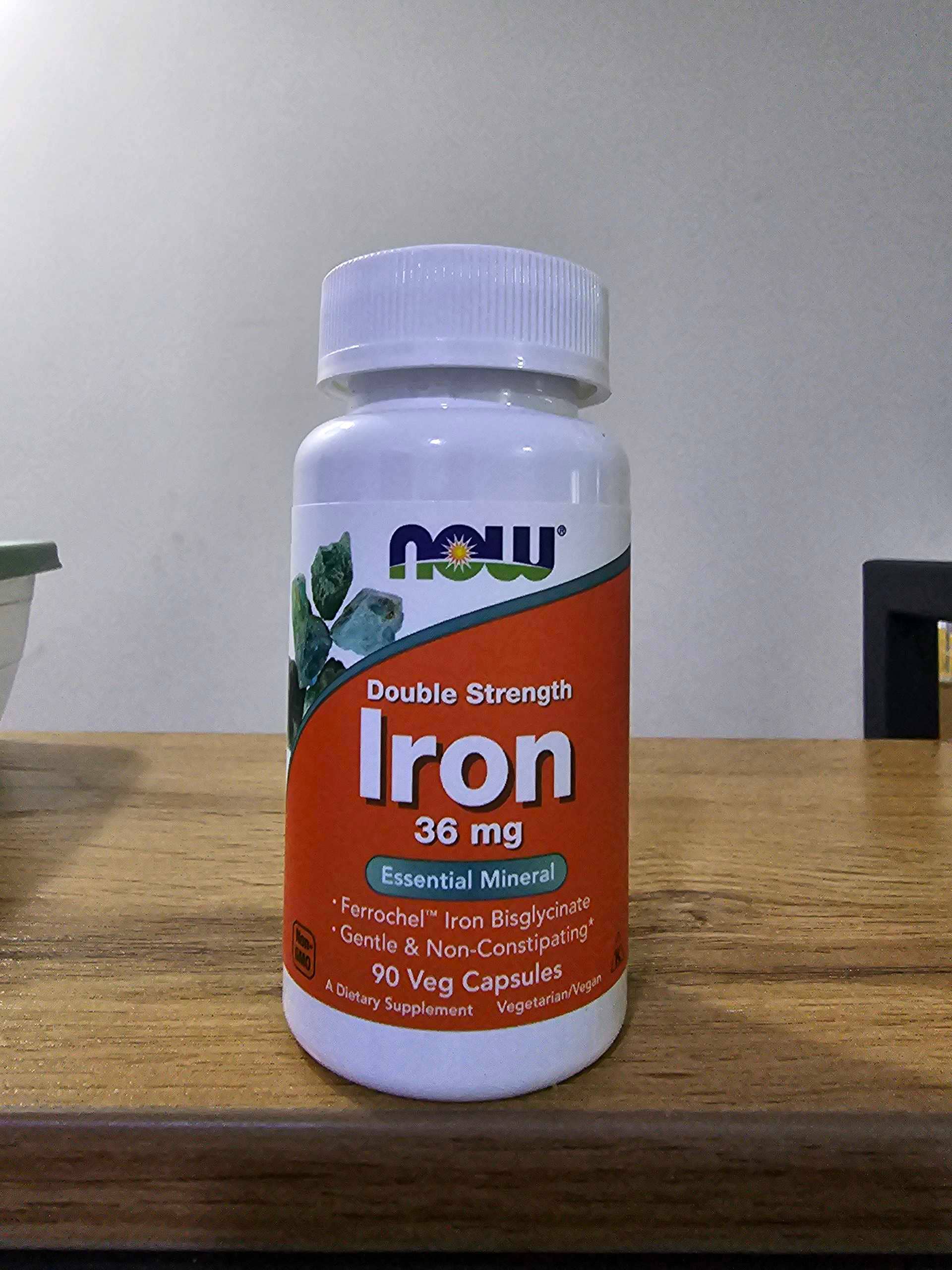 NOW IRON 36MG 90CAP 1