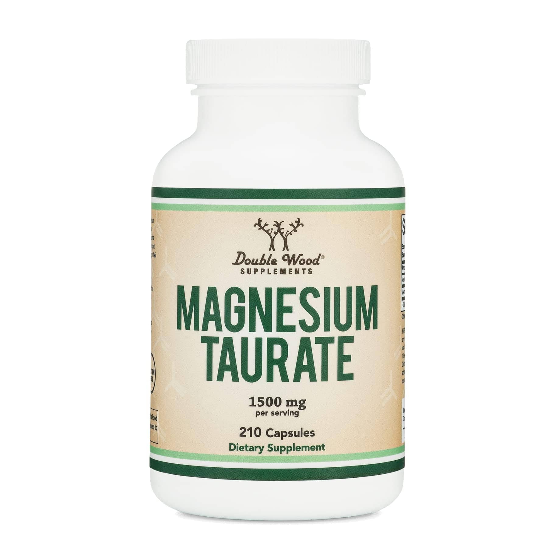 Double Wood Magnesium Taurate 1500mg 210caps 1