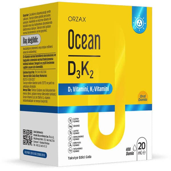 Orzax Ocean D3K2 Drops 20 ML 1