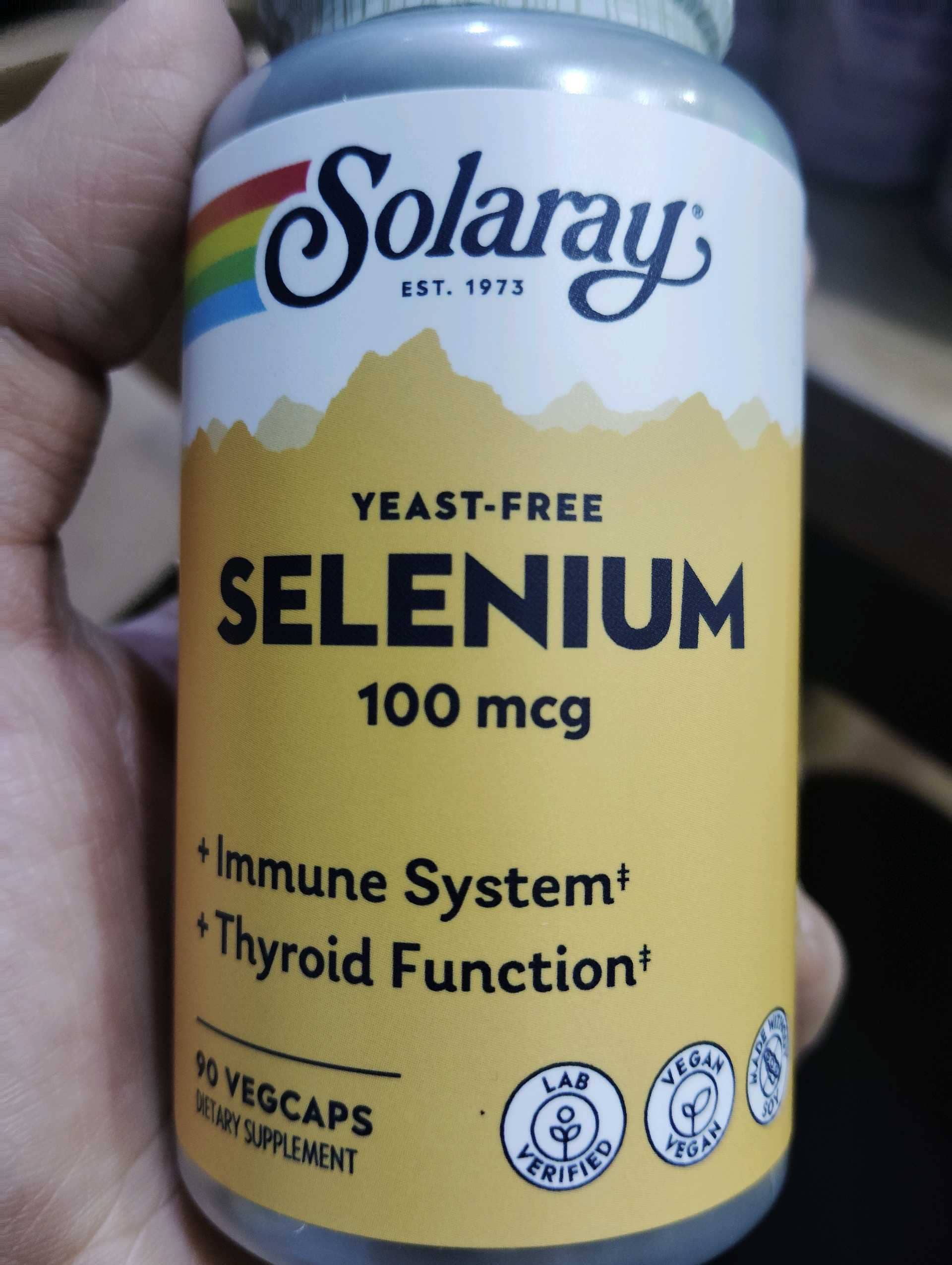 Solaray Selenium 100mg 90 vcap 1