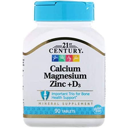 21 CENTURY Calcium Magnesium Zinc +D3 90tablets 1