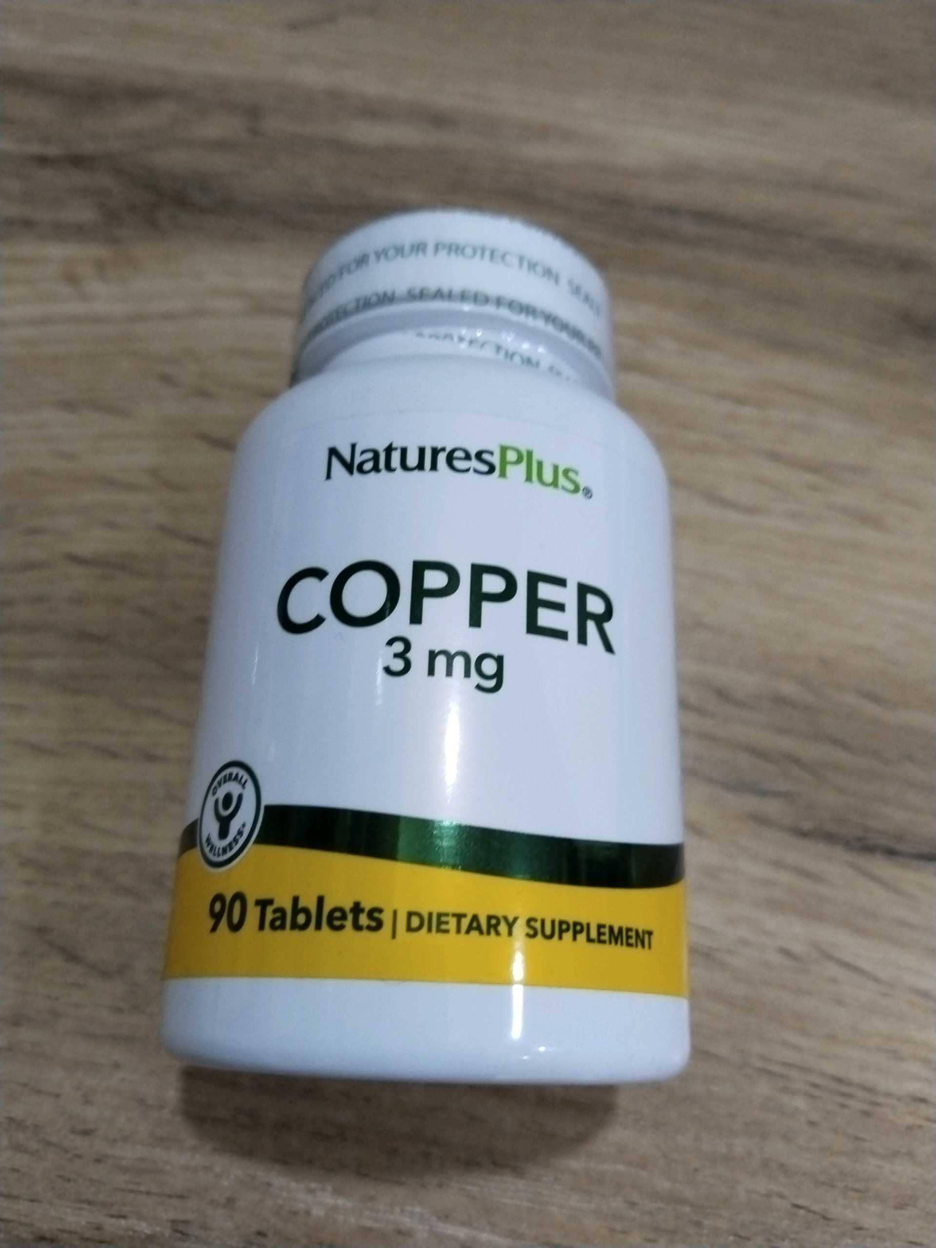 NATURES PLUS COPPER 3MG 90TAB 1