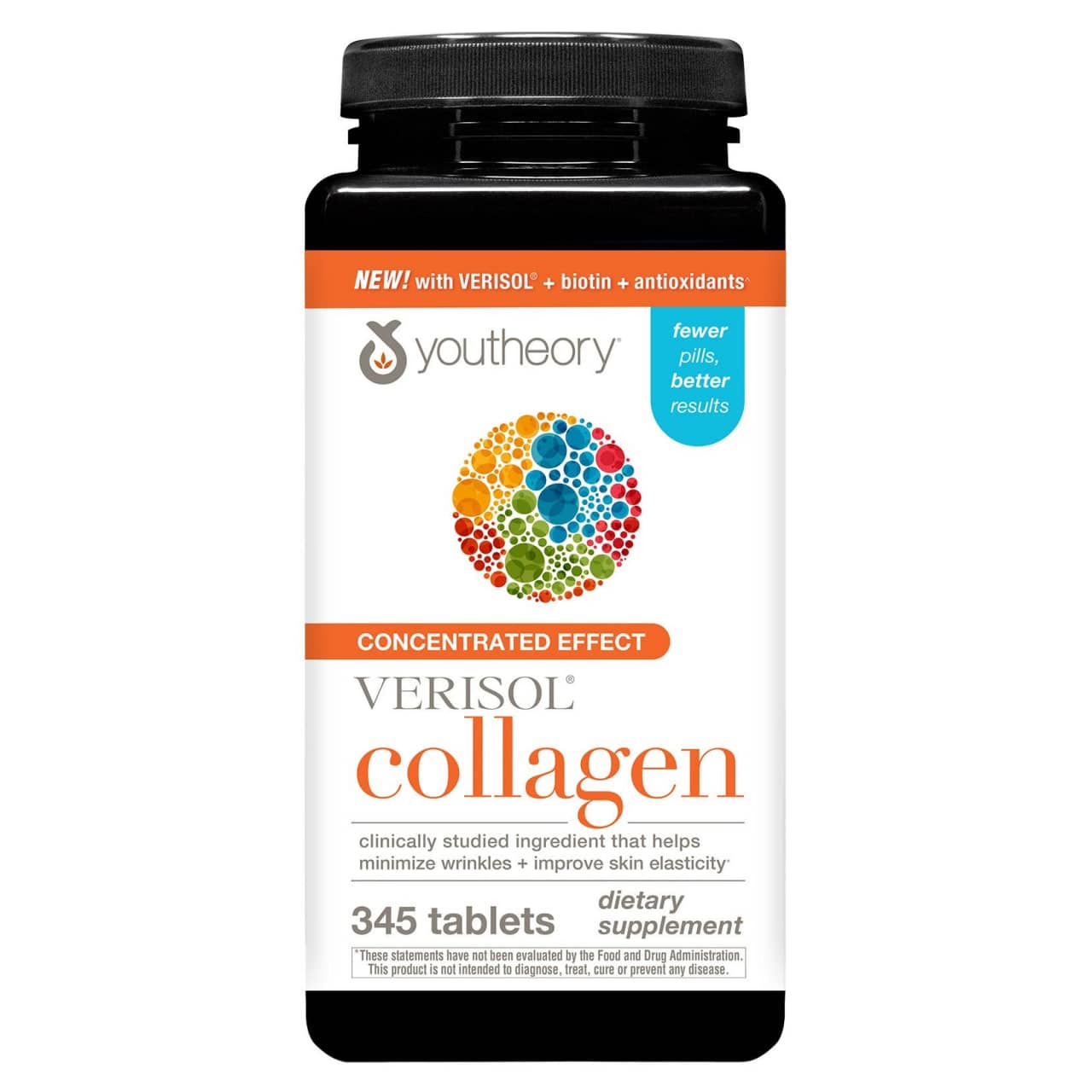 Youtheory, Verisol Collagen, Collagen with Verisol, 345 Tablets 1