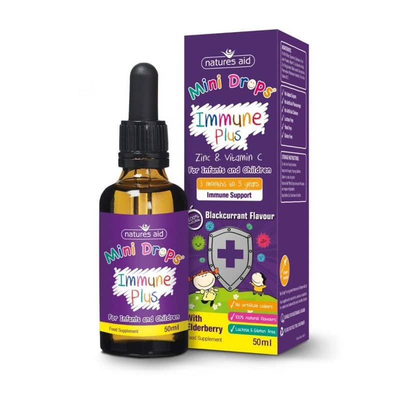 Natures Aid Mini Drops Immune Plus 50ml 1