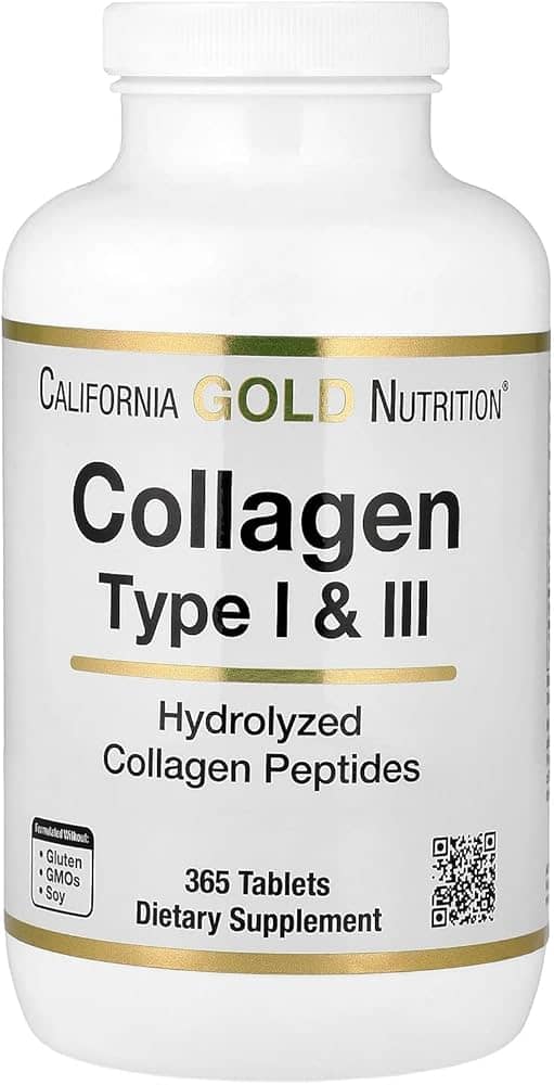 California Gold Nutrution Collagen Type I & II 365tab 1