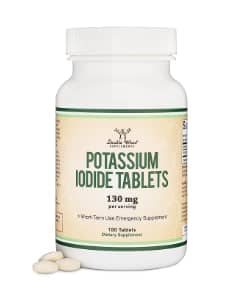 DoubleWood Potassium Iodide Tablets 130 mg 180 tabs 1