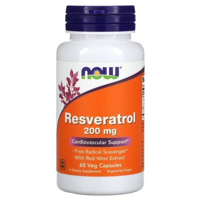 NOW RESVERATROL 200mg 60 VCAPS 1