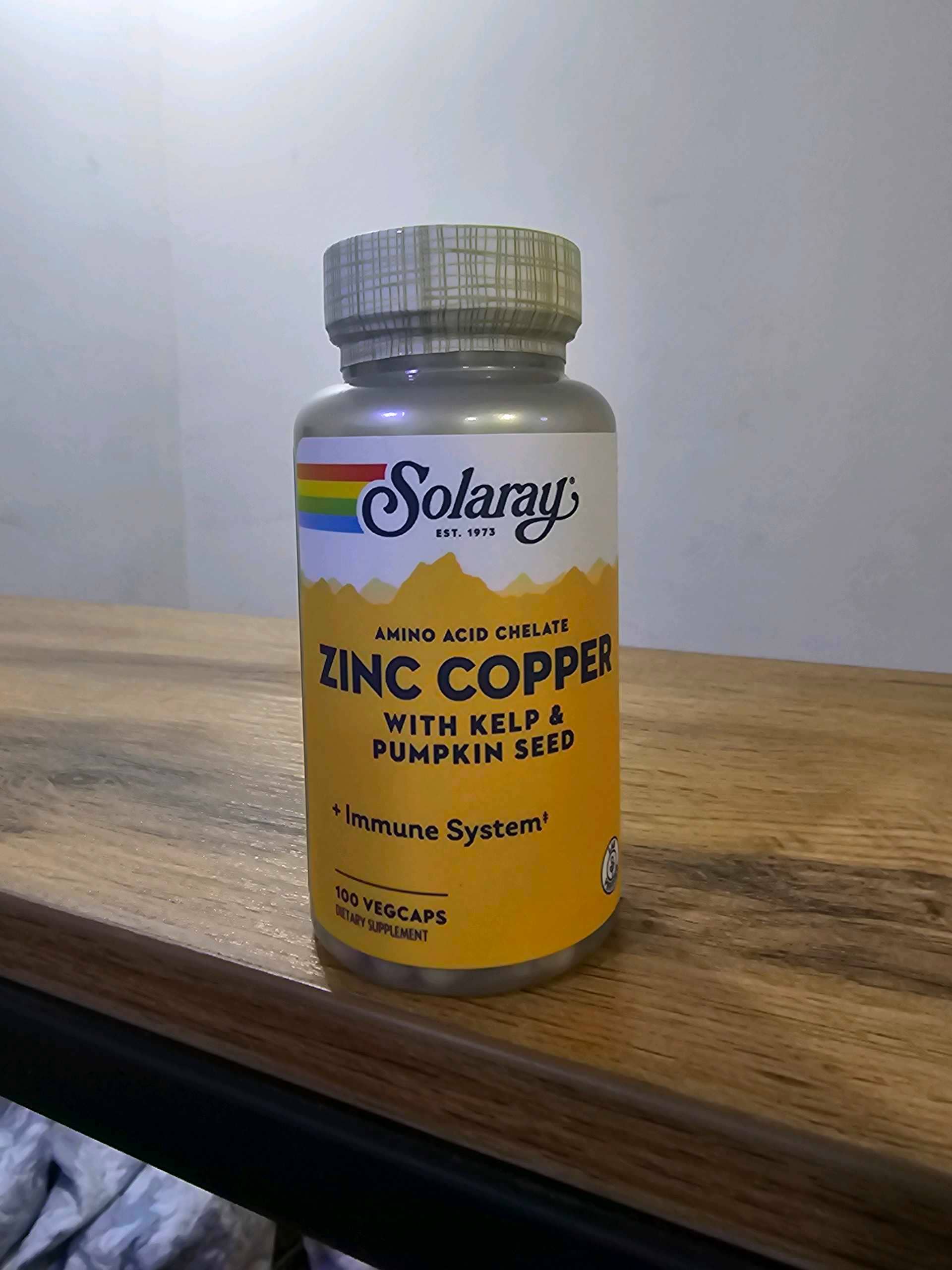 Zinc and Copper, Solaray, 100 Capsules 1
