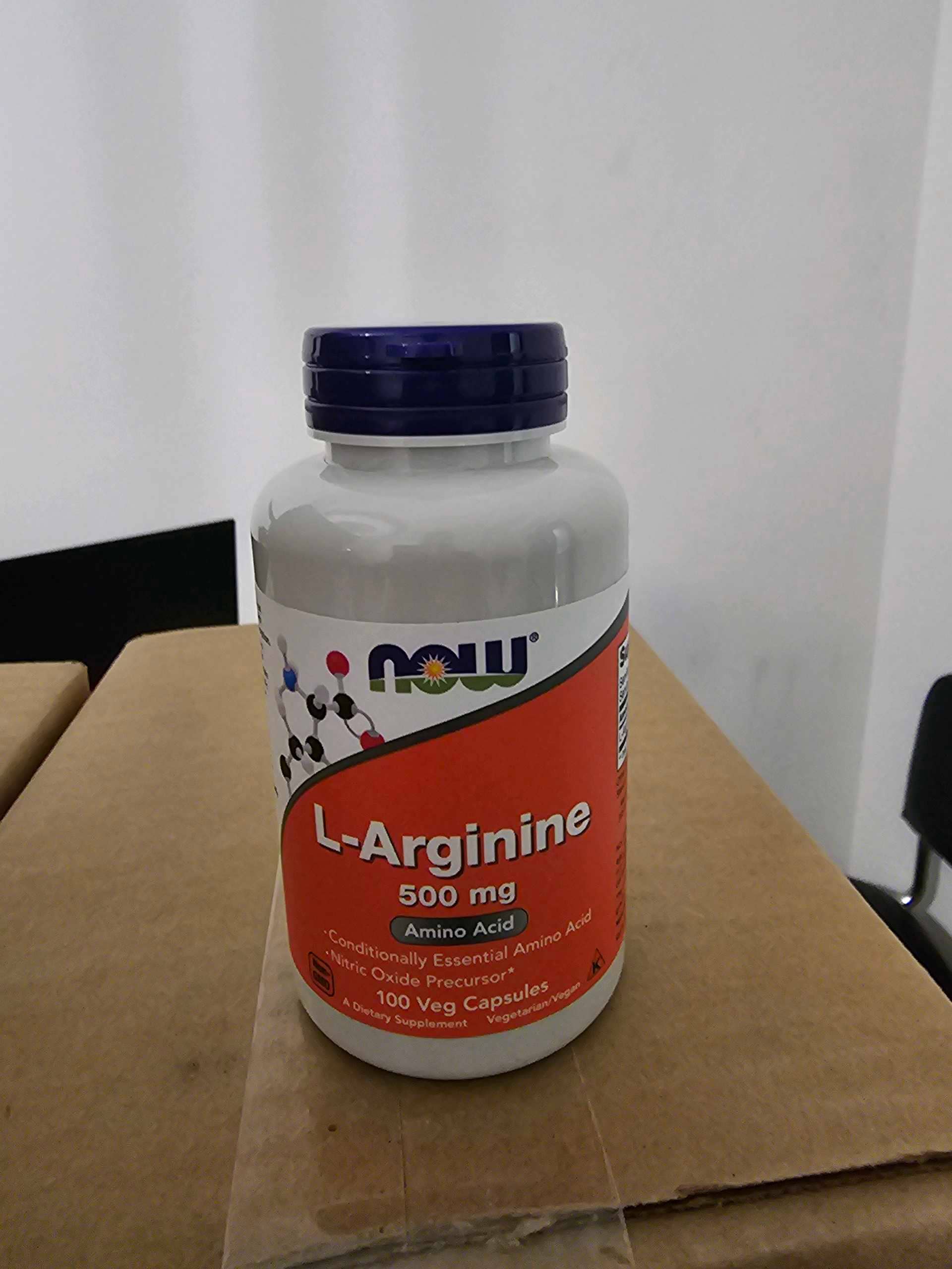 NOW Foods, L-Arginine, 500 mg, 100 Veg Capsules 1