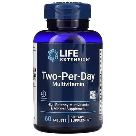 Life Extension Two-Per-Day Multivitamin 60 tab