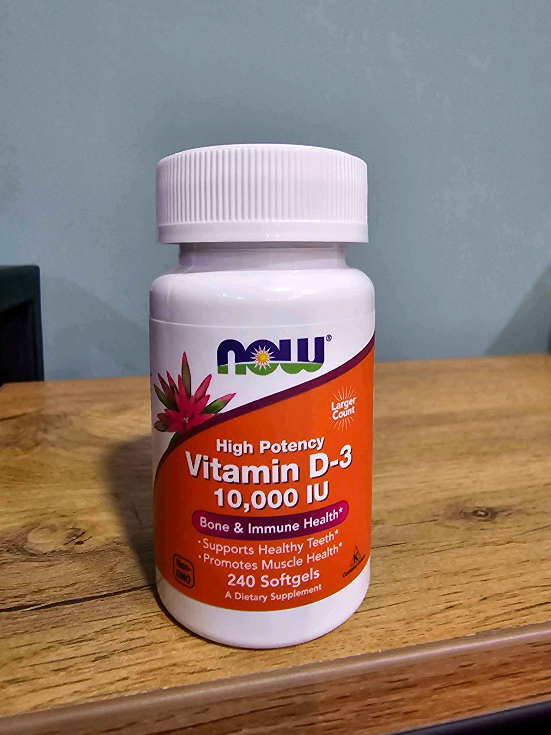 Vitamin D-3, Now Foods, High Potency, 250 mcg (10,000 IU), 240 Softgels