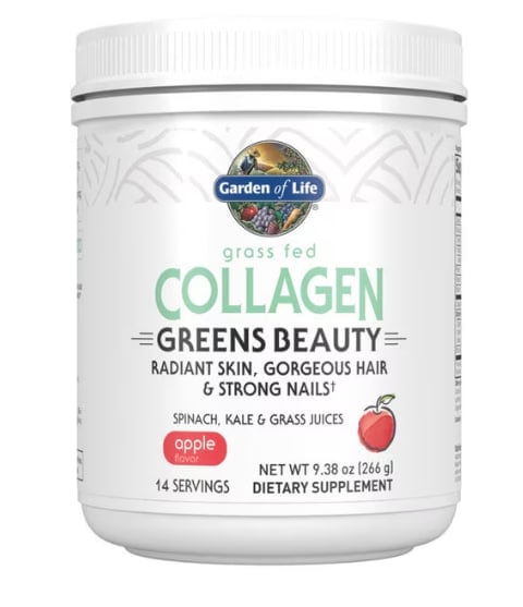 Garden of Life, Grass Fed Collagen, Greens Beauty, Apple, 9.38 oz (266 g)