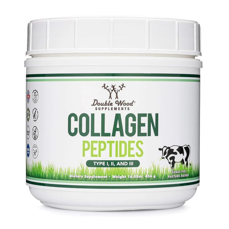DOubleWood Collagen Peptides - 456 gram jar, 38 servings