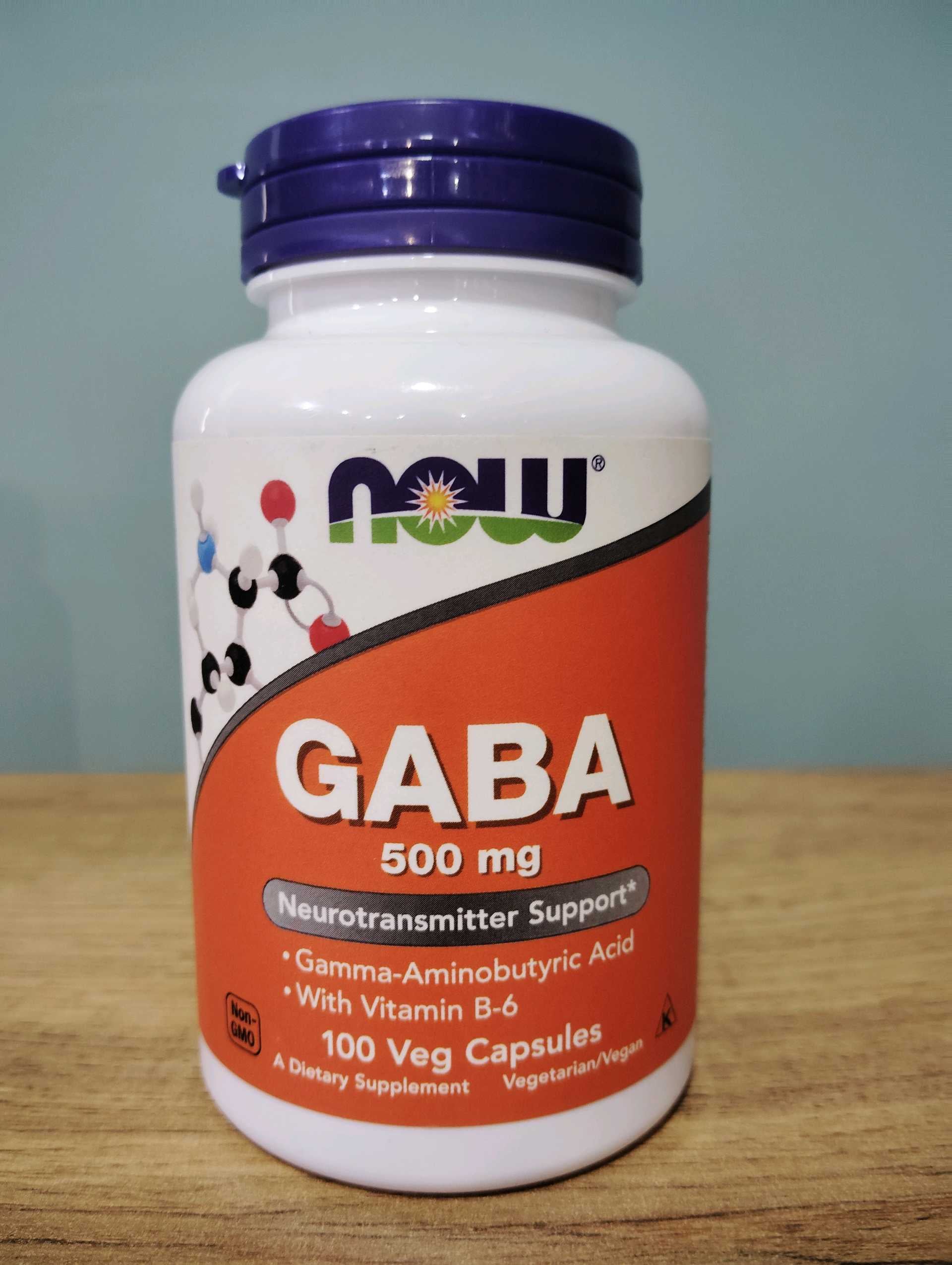 NOW FOODS GABA 500MG +B-6 2MG 100CT