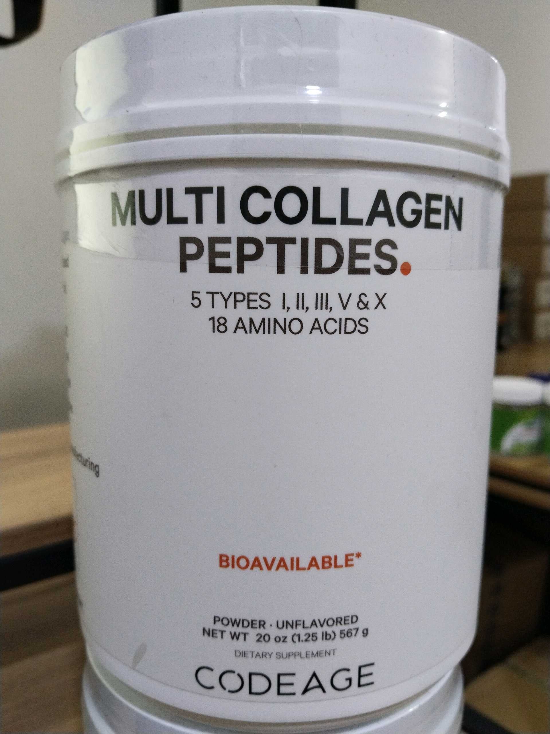 Codeage, Multi Collagen Peptides Powder, Unflavored, 20 oz (567 g)