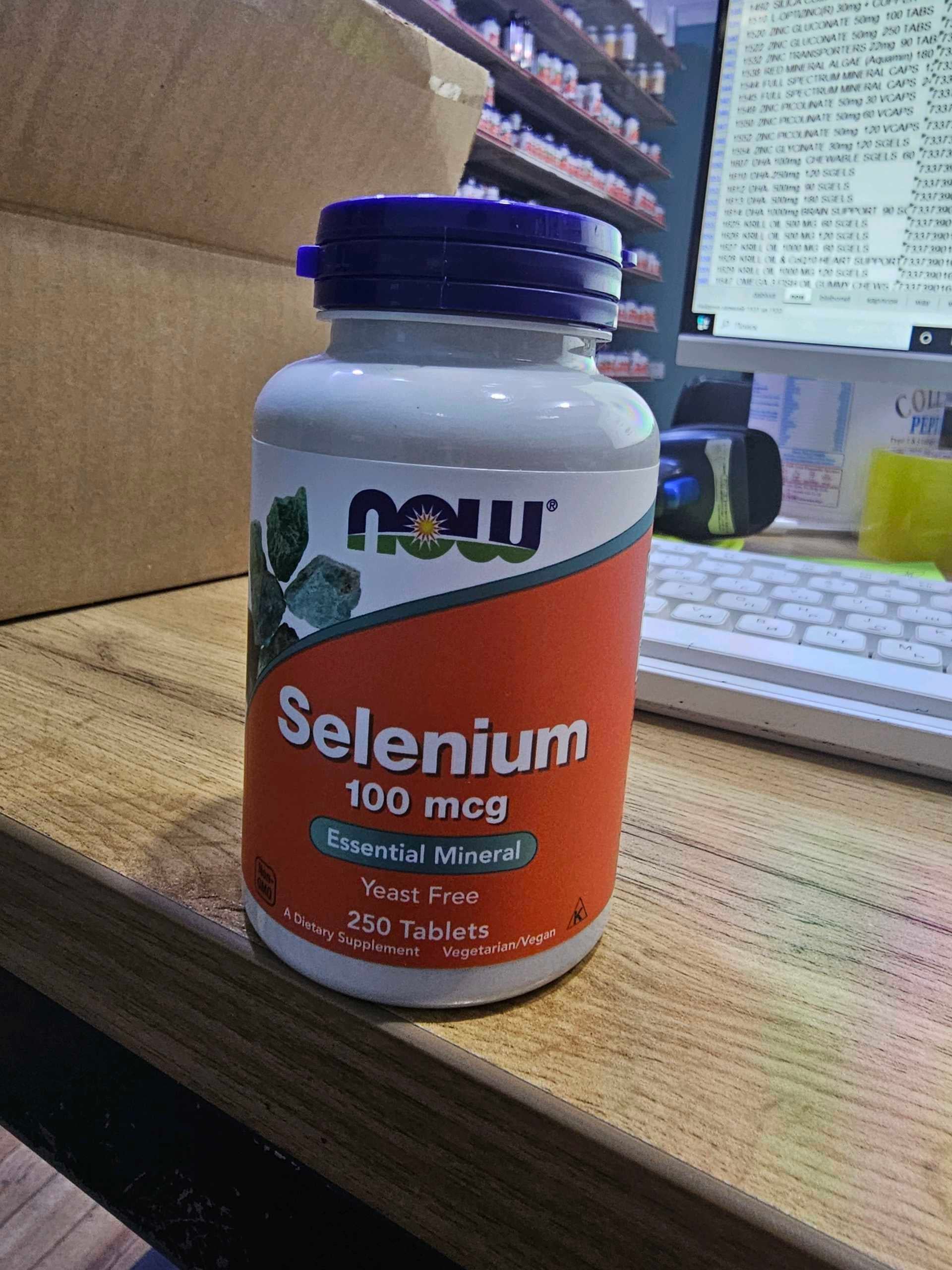 NOW Selenium 100mcg 250tabs