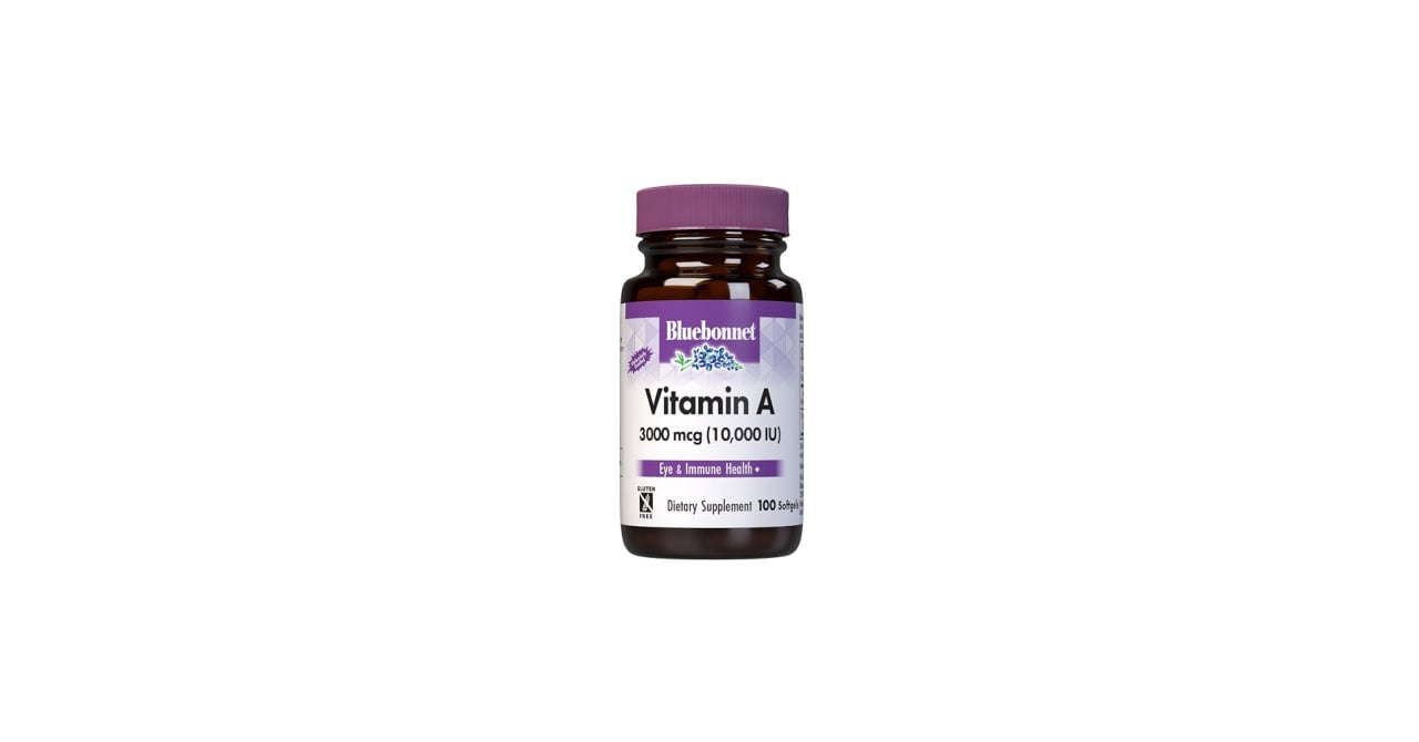 Bluebonnet Vitamin A 3000mcg (10000 IU) 100 softgel