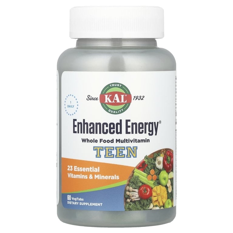 kal enhanced energy teen 60 veg tab