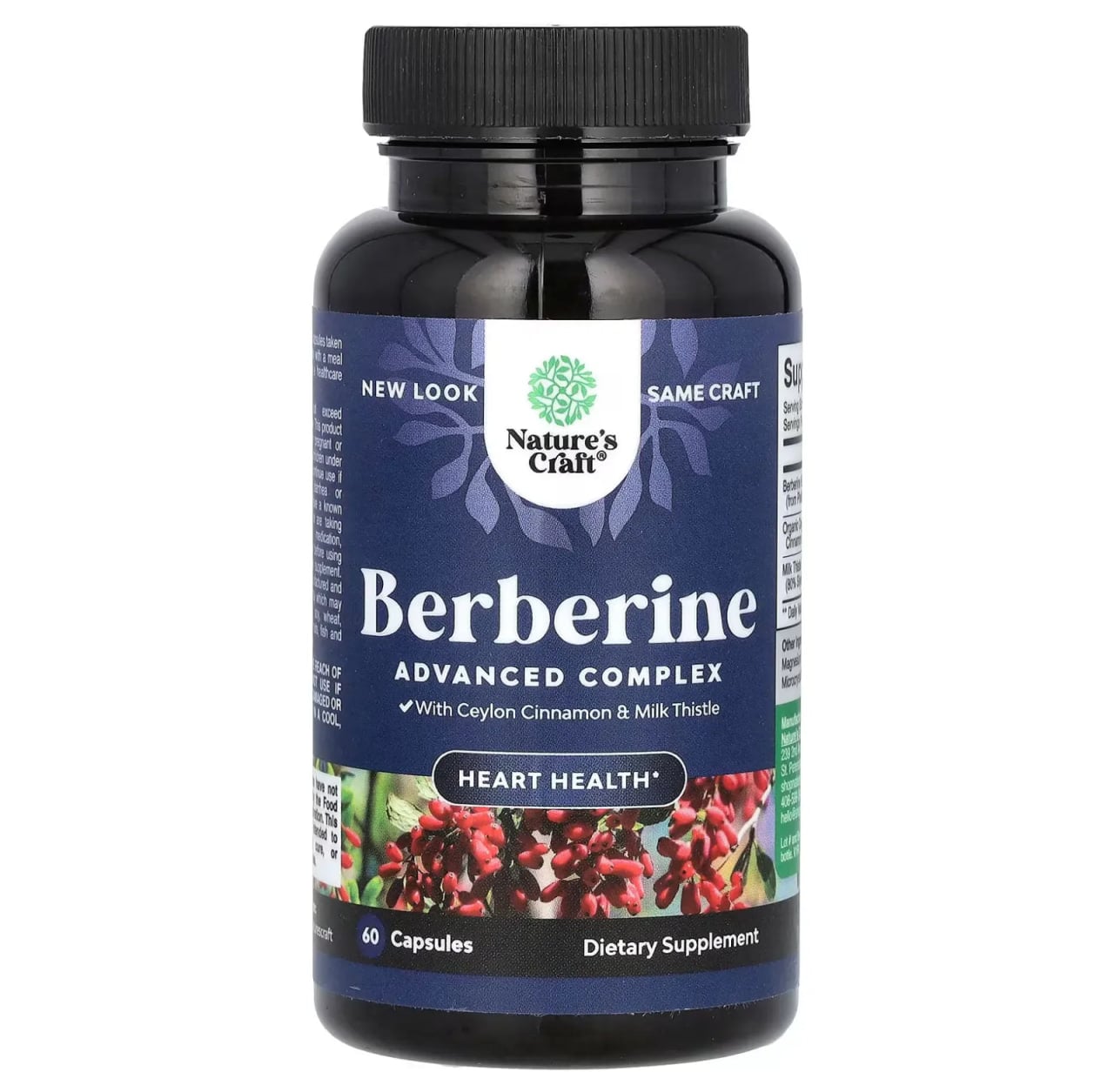 Berberine, Nature's Craft, Advanced Complex, 60 Capsules