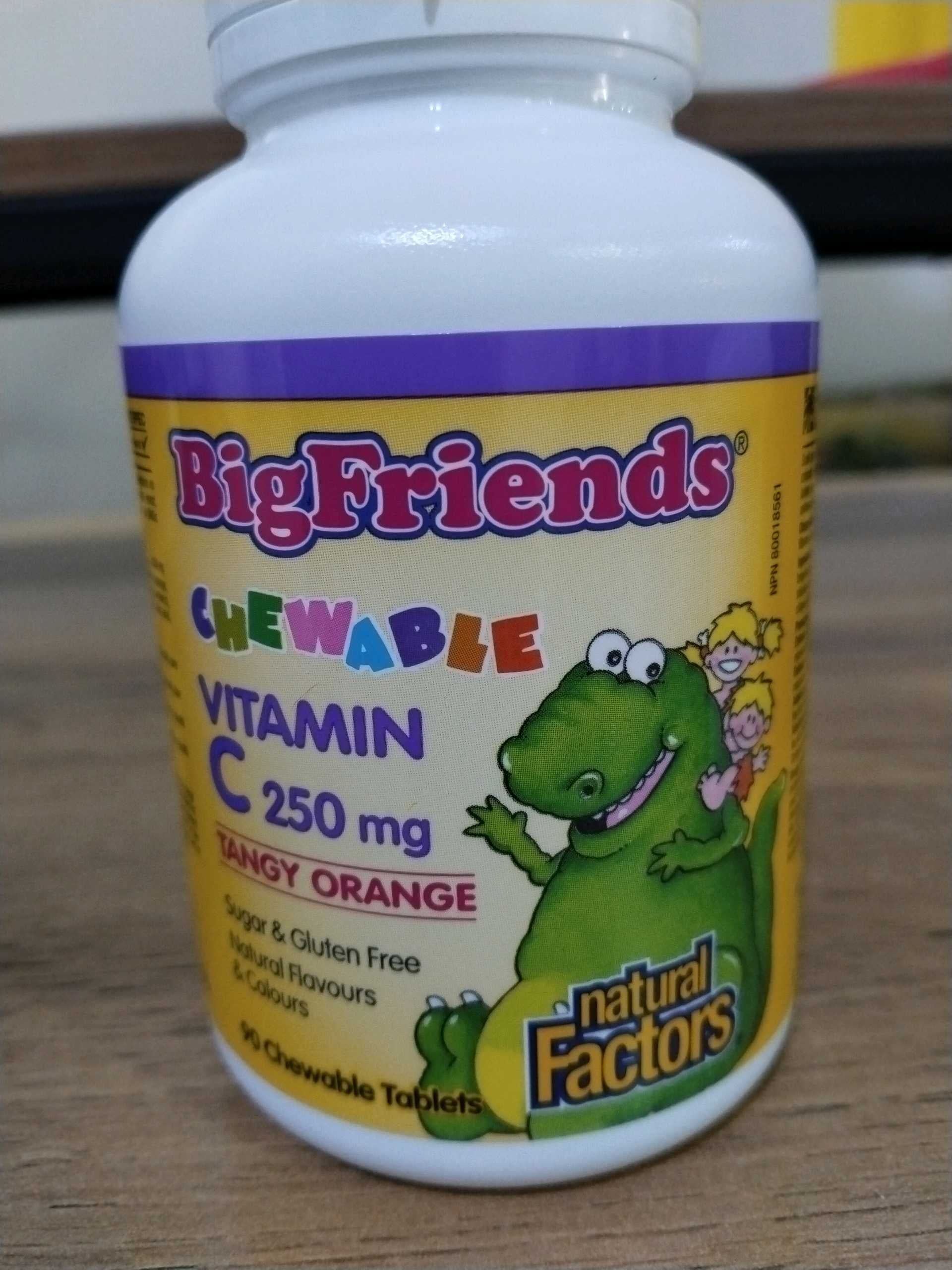 Natural Factors, Big Friends, жевательный витамин C