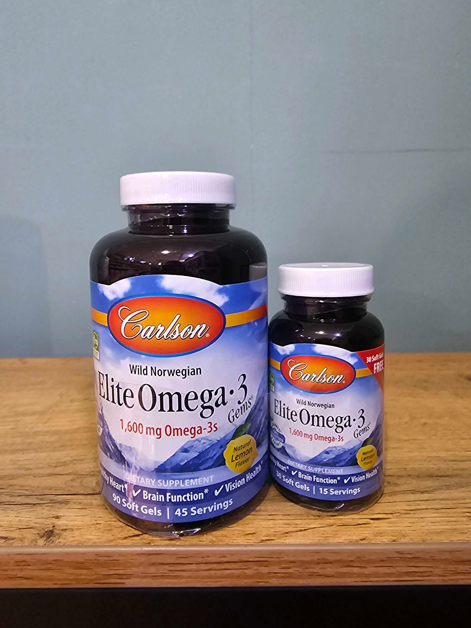 Carlson Elite Omega-3 1600 mg 90+30 softgels