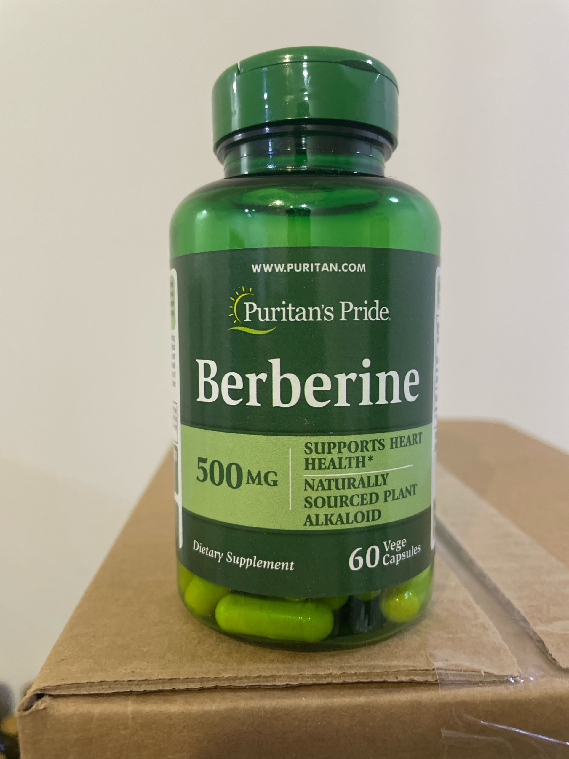 Puritan's Pride Berberine 500 mg, 60 Vege Capsules