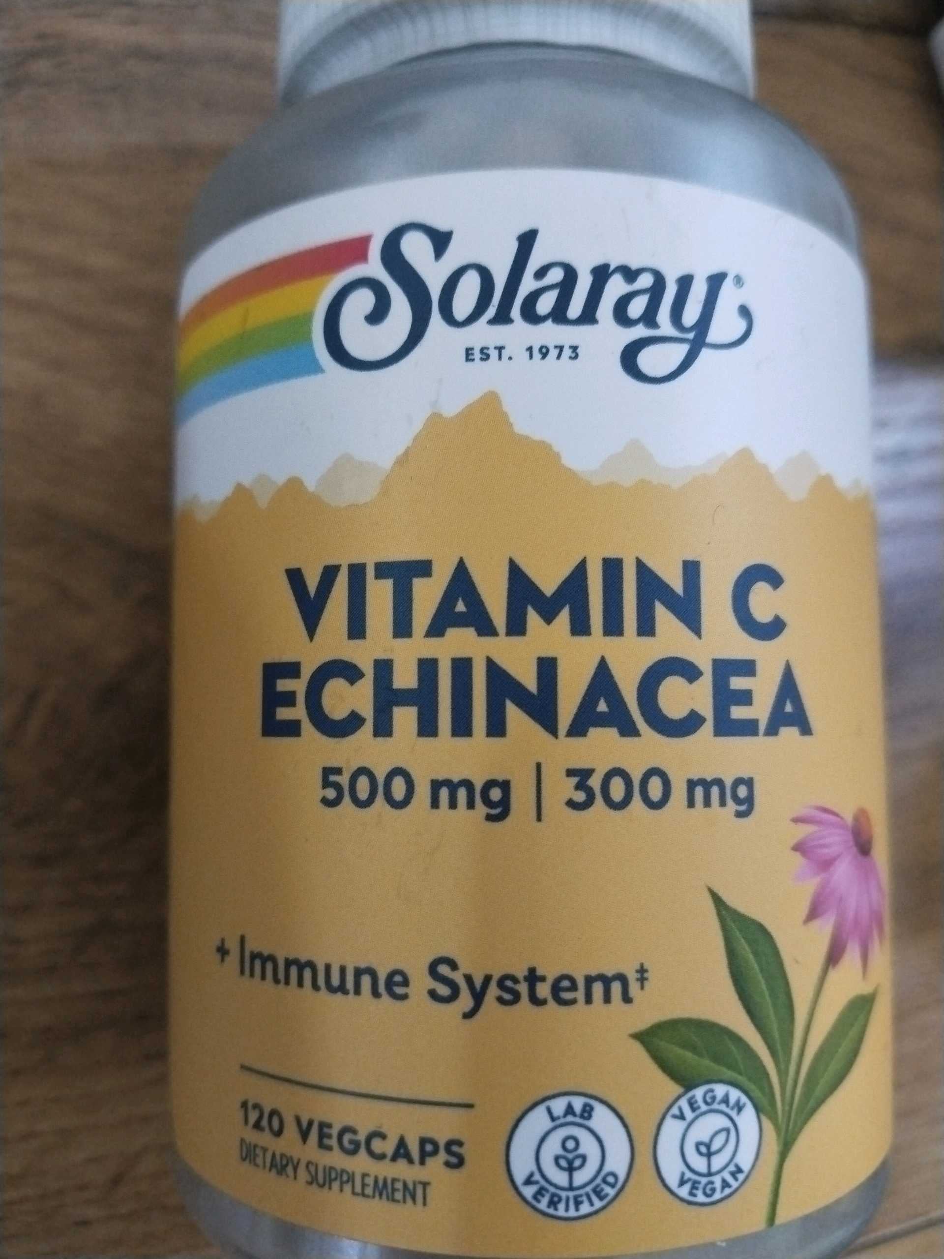 Solaray Vitamin C & Echinacea 500mg