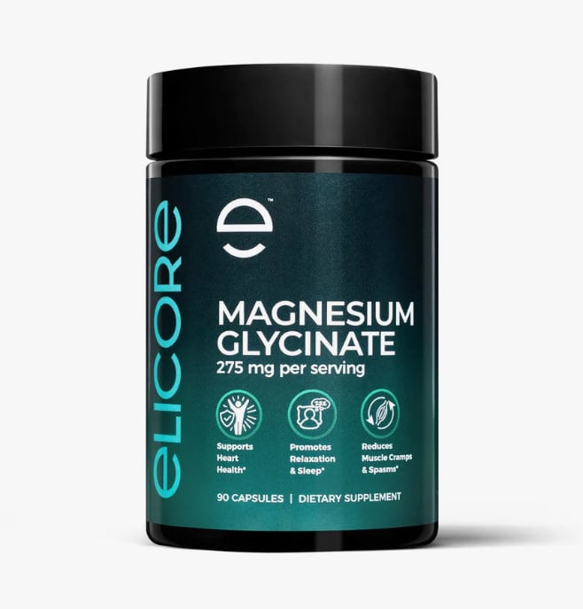 Elicore, Magnesium Glycinate 275 mg per serving, 90 capsules,