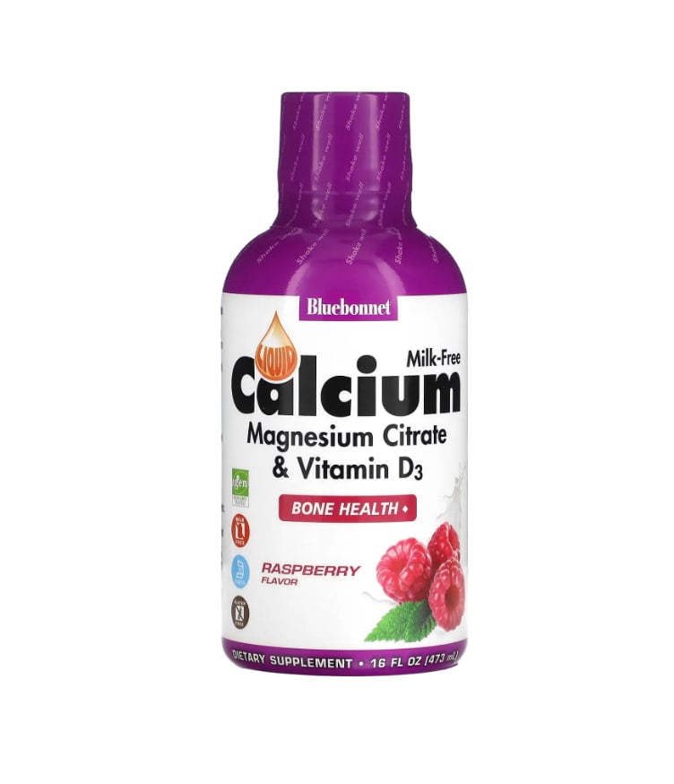 Bluebonnet Nutrition, Liquid Calcium, Magnesium Citrate & Vitamin D3, Raspberry, 16 fl oz (473 ml)