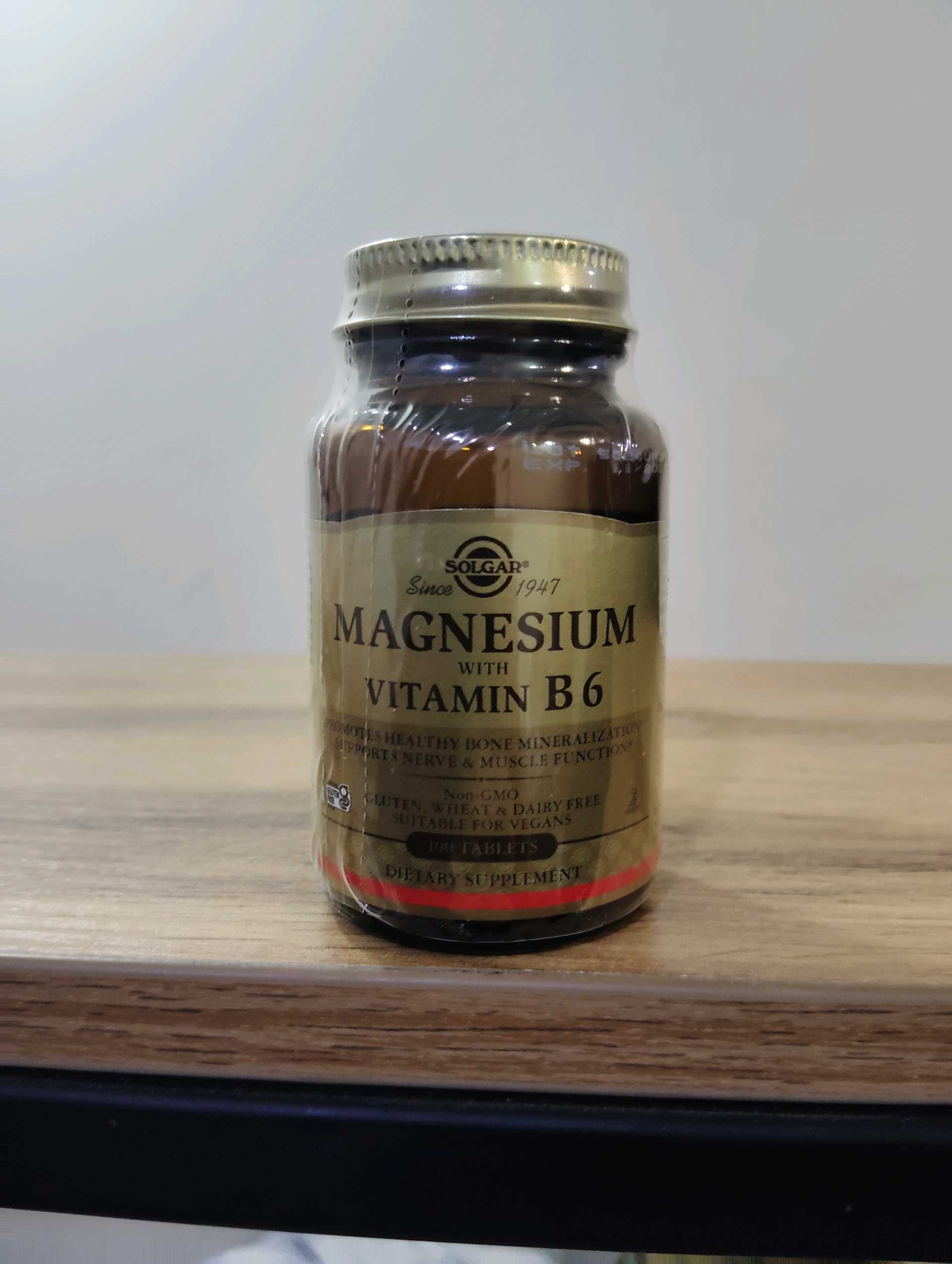 SOLGAR MAGNESIUM WITH VITAMIN B6 100TABS