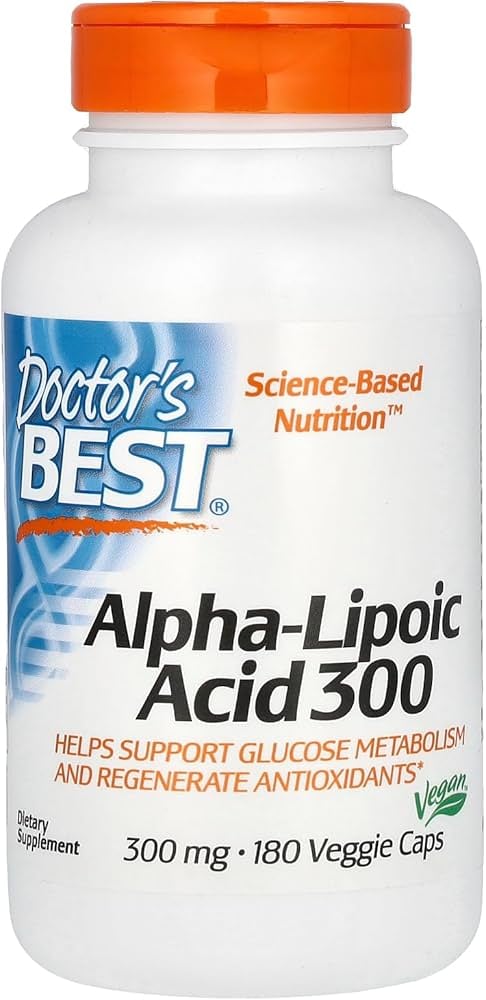 BEST ALPHA-LIPOIC ACID (ALA) 600MG. 180 VEGGIE CAPS. DOCTORʻS BEST