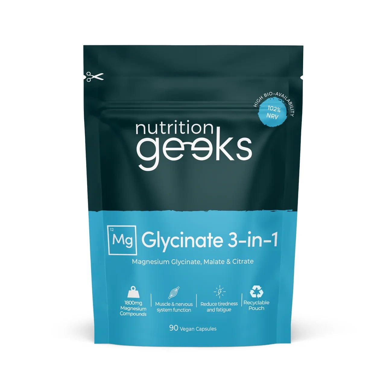 Nutrition geeks Glycinate 3in1 90 v tab