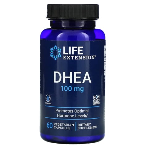 Life Extension DHEA 100 Mg Vegetarian Capsules, 60 Count
