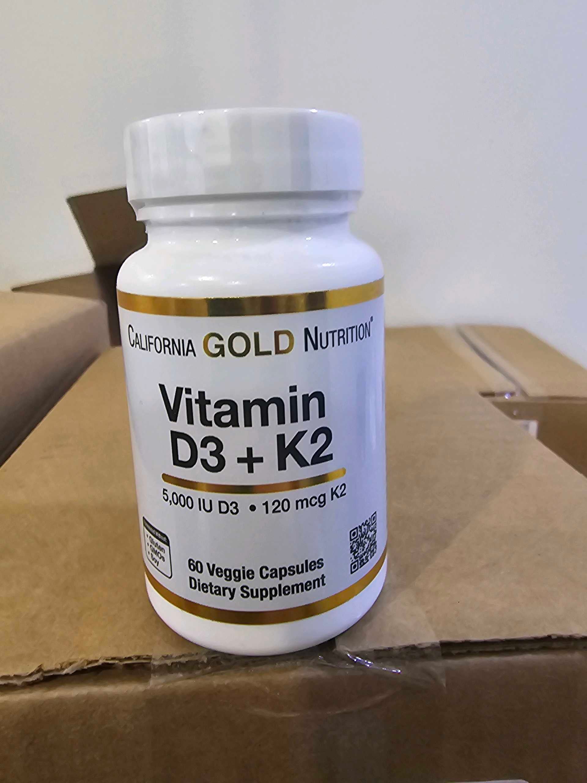 CALIFORNIA GOLD NUTRITION Vitamin D3+K2