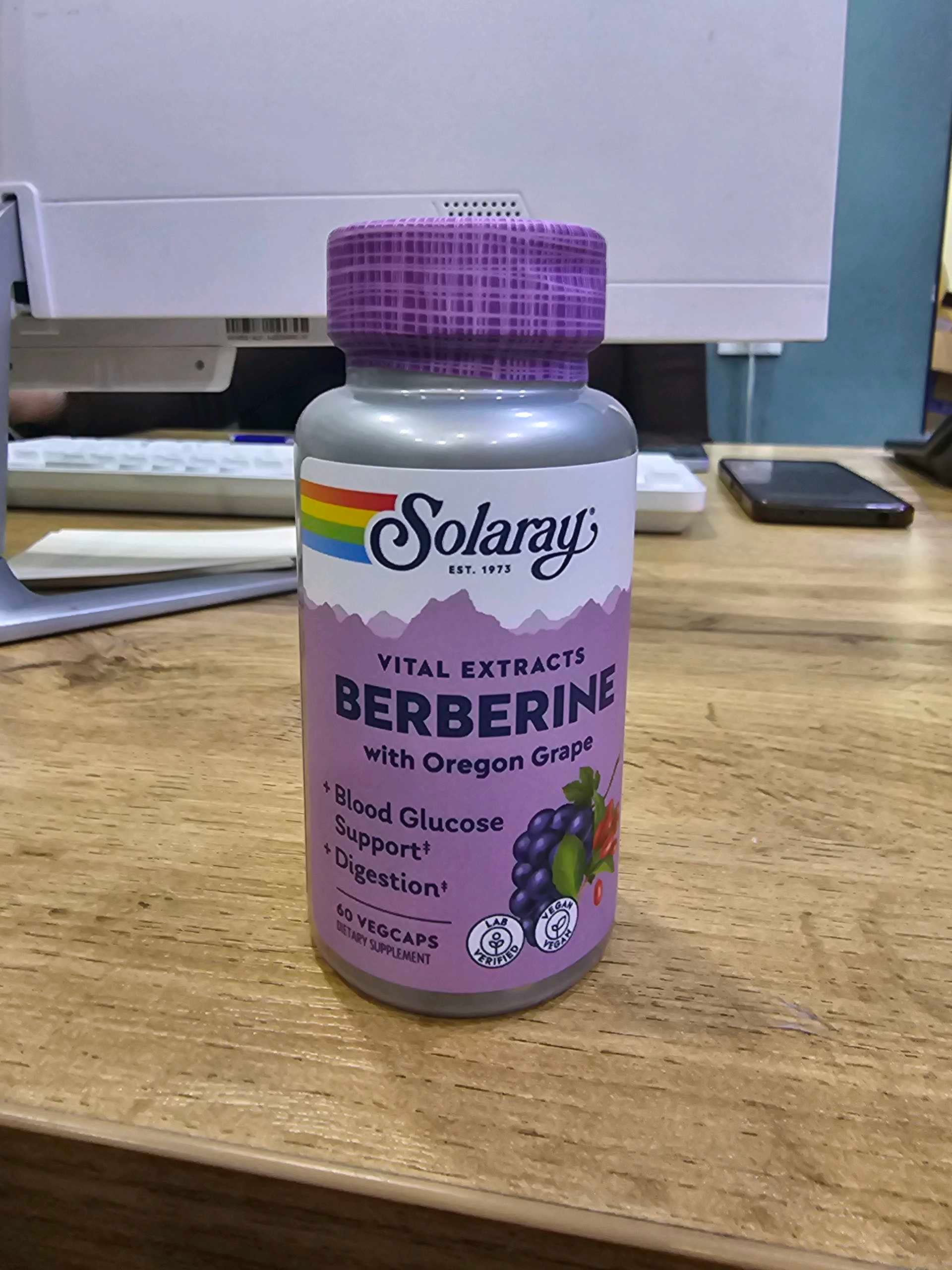 Soloray  Berberine (with oregan Grape )