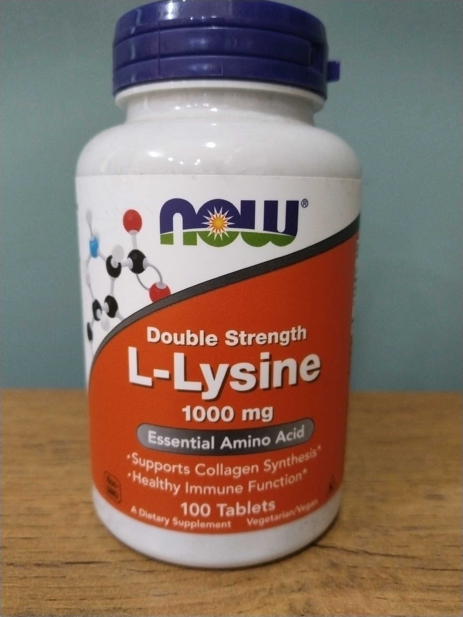 NOW L Lysine 1000mg 100tab