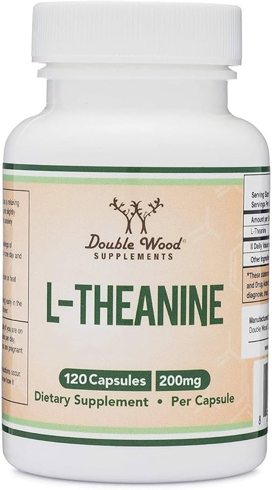 Double Wood L-Theanine - 120 x 200 mg capsules