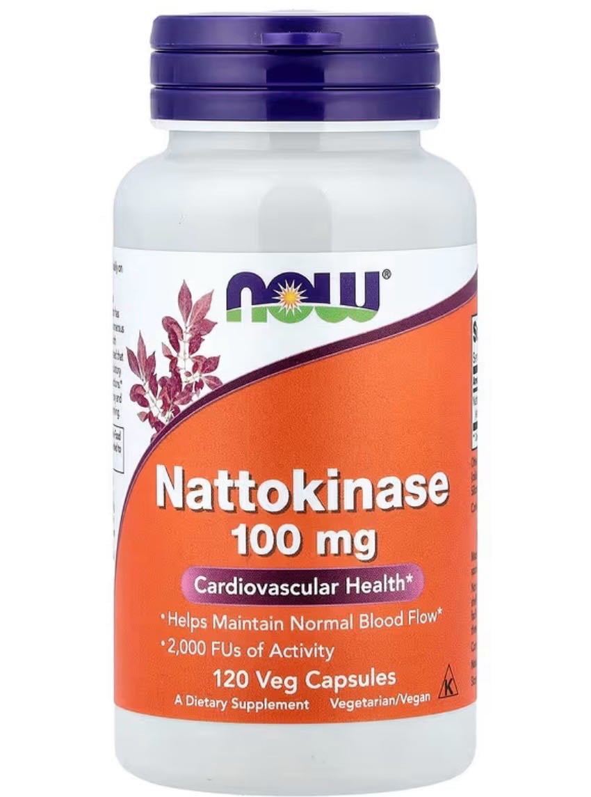 NOW Foods, Nattokinase, 100 mg, 120 Veg Capsules