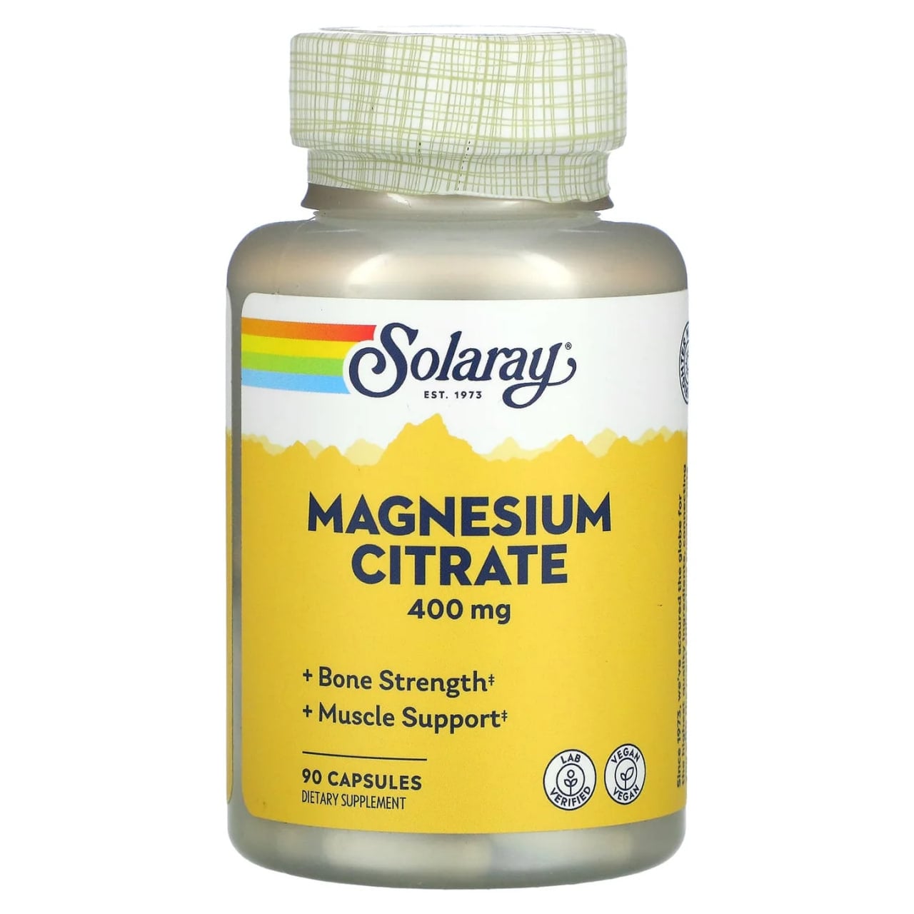 SOLARAY CITRATE 400mg MAGNESIUM 90CT