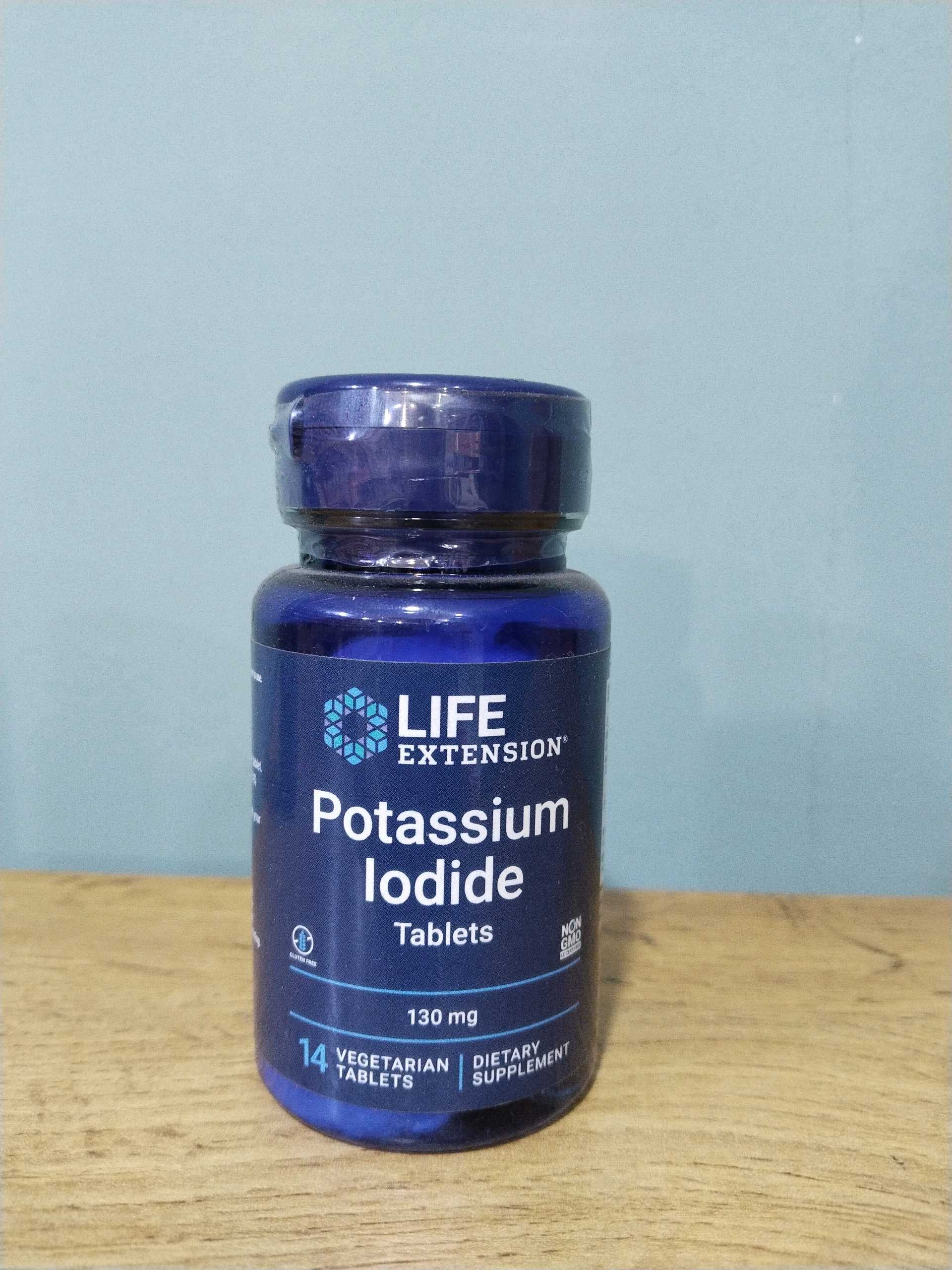 LIFE EXTENSION, POTASSIUM IODIDE, 130 MG, 14 VEGETARIAN TABLETS