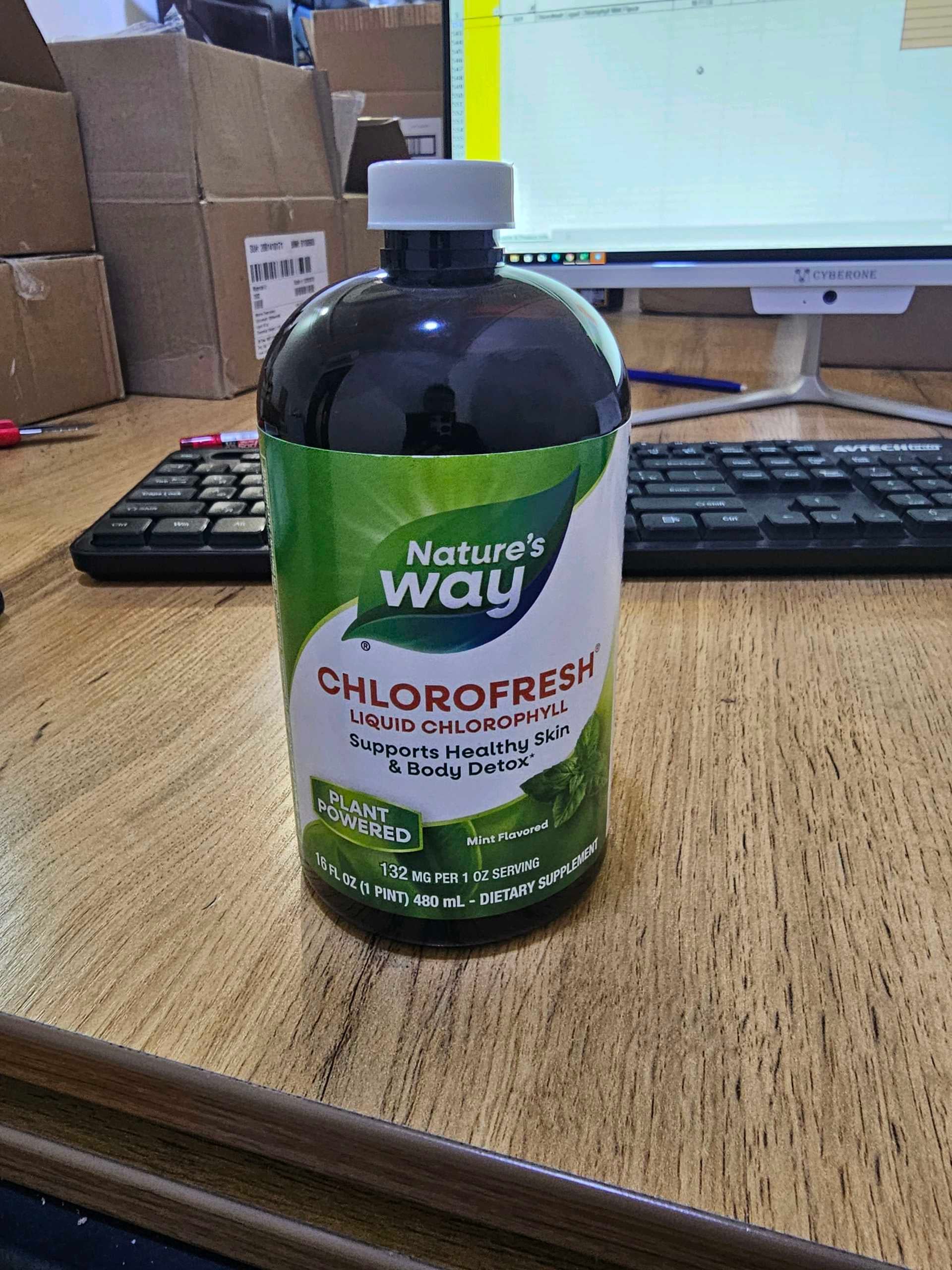 Nature's Way, Chlorofresh, Liquid Chlorophyll, Unflavored, 16 fl oz (480 ml)