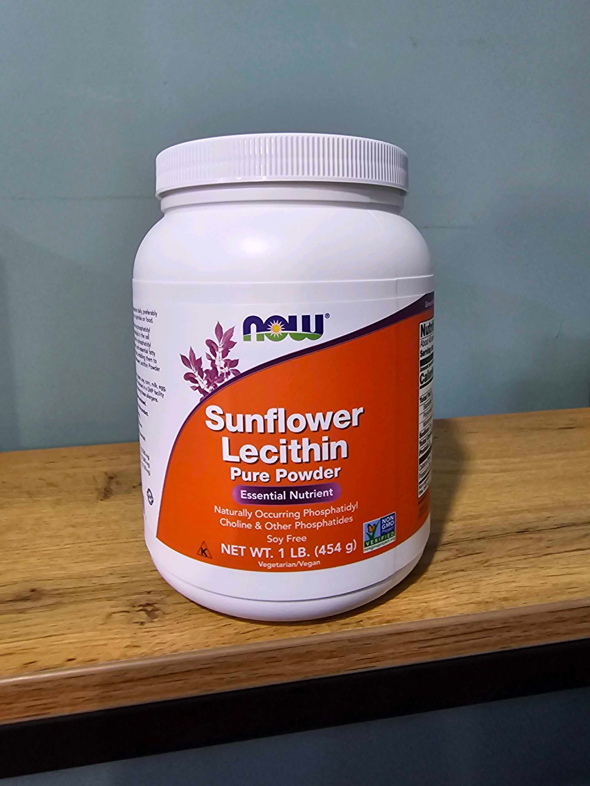 Now Sunflower Lecithin Pure Powder 454g