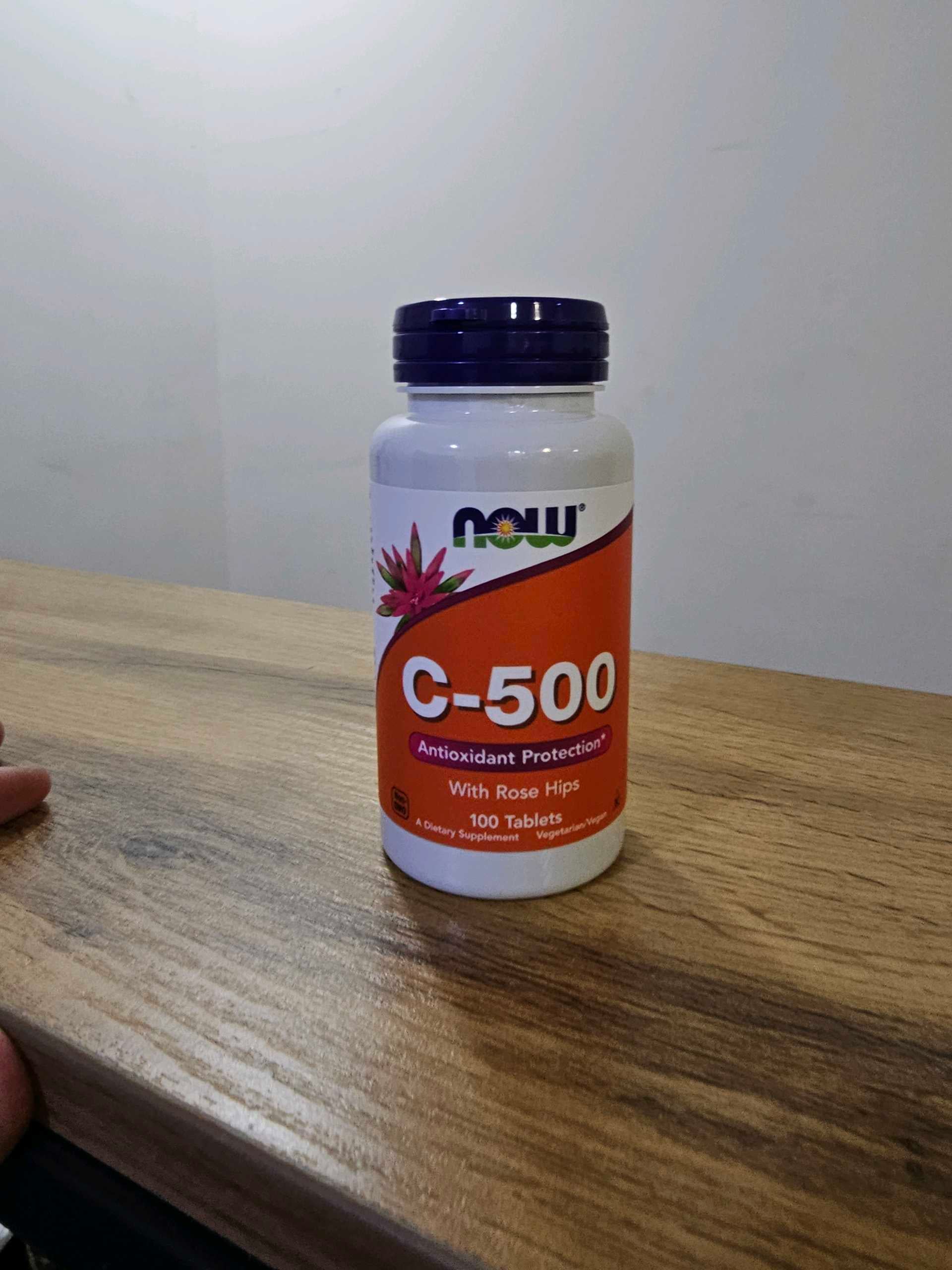 NOW FOODS VITAMIN C 500 WITH ROSE HIPS