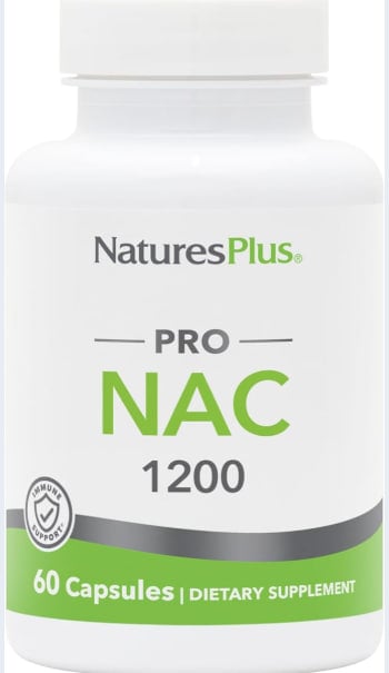 NaturesPlus PRO NAC 1200 mg - 60 Capsules - Crucial for Replenishing Glutathione - Non-GMO, Vegan & Gluten Free - 30 Servings
