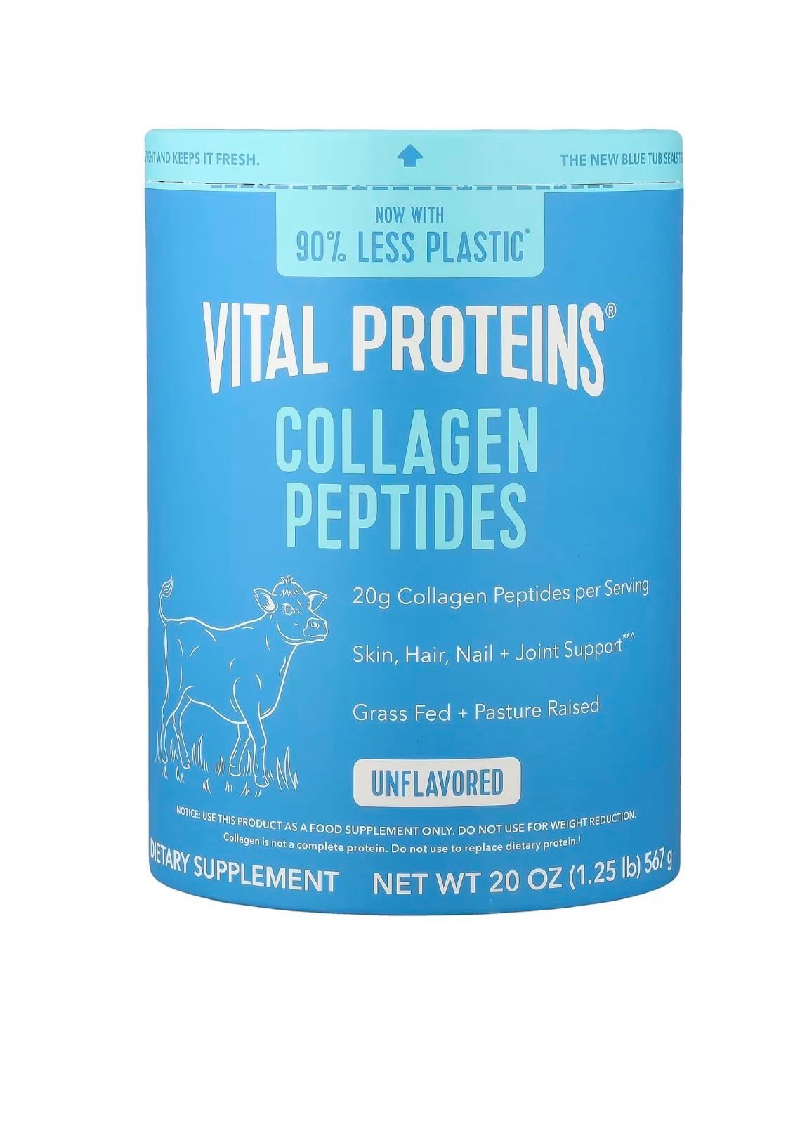 Vital Proteins, Collagen Peptides, Unflavored, 20 oz (567 g)