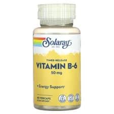 Solaray Vitamin B-6 50mg 60vegcaps