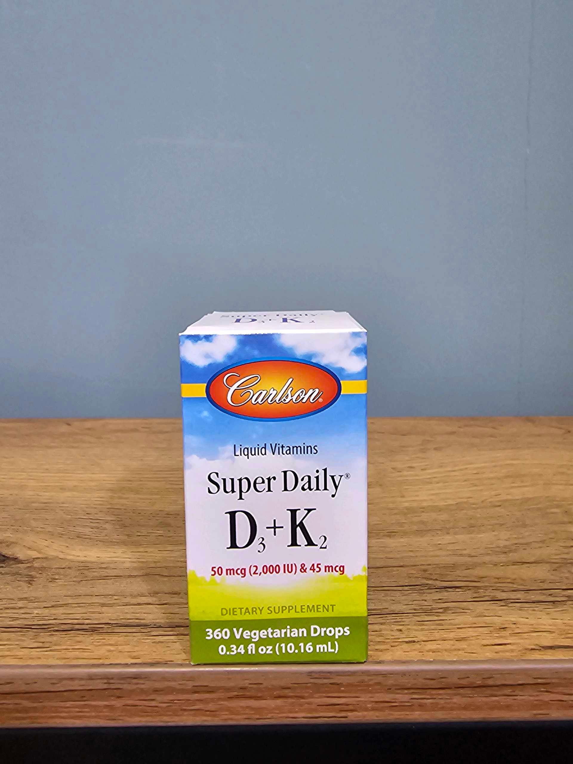 Carlson Super Daily D3+K2 50 mcg (2000iu)& 45 mcg
