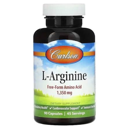 CARLSON  L-Arginine 1,350mg 90kap