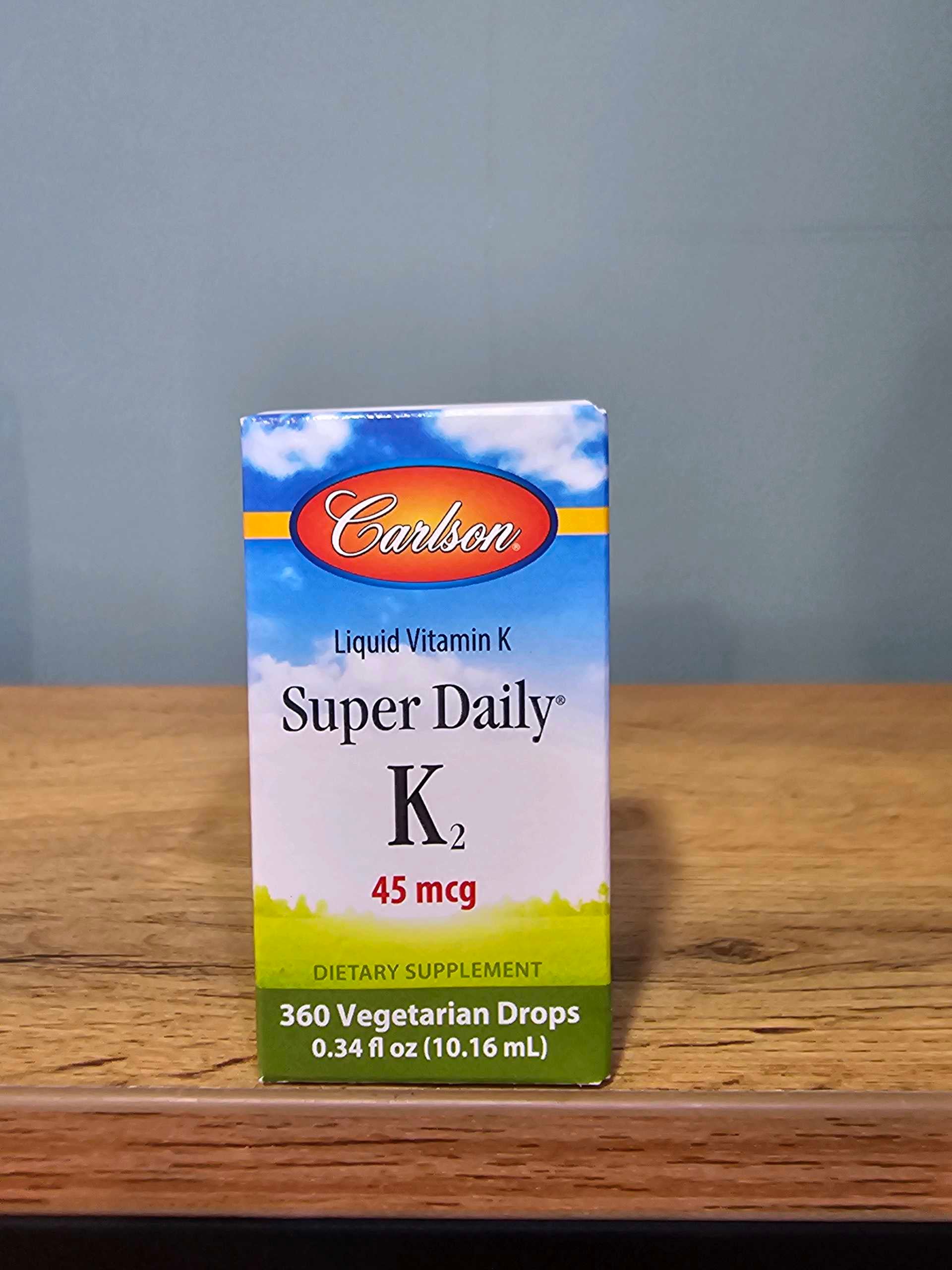 Carlson Super Daily K2 45mcg 360 veg drops